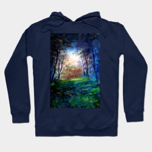 Mystic Woodland View, Forest Artwork Hoodie